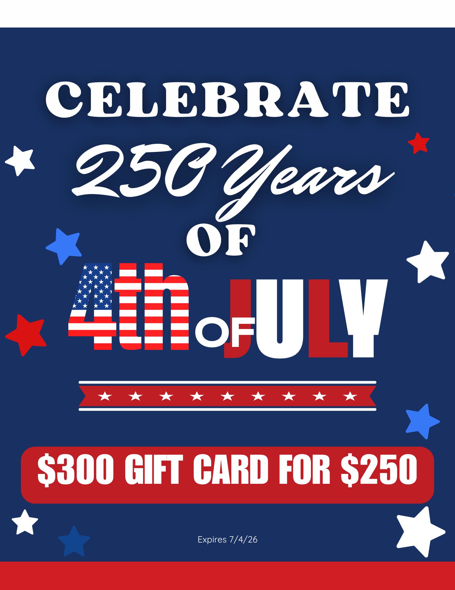 Happy 250th America!